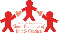 Поделитесь своей любовью   Crocheting   а также   ВЯЗАНИЕ   обучая только двух человек - и скоро у нас будет весь мир, связанный крючком и спицами